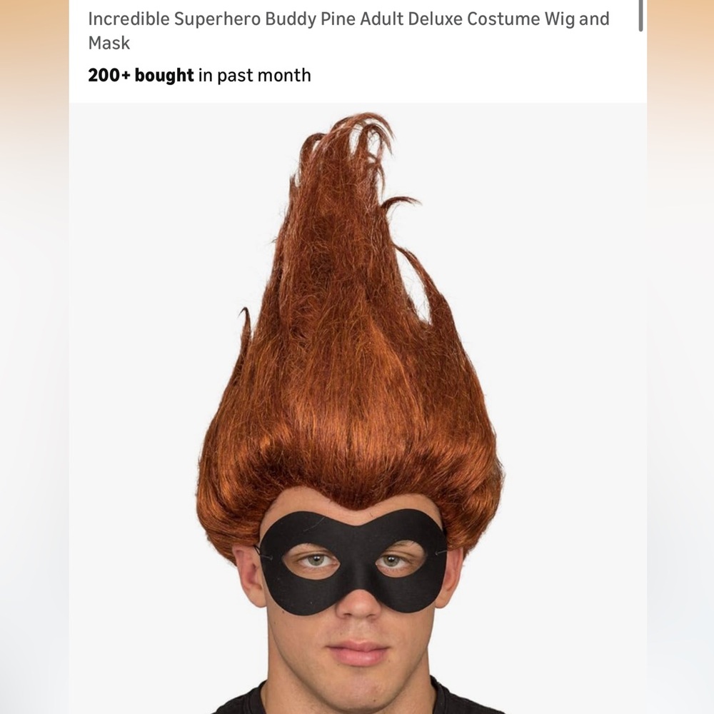 Incredibles Syndrome Shirt and Wig
